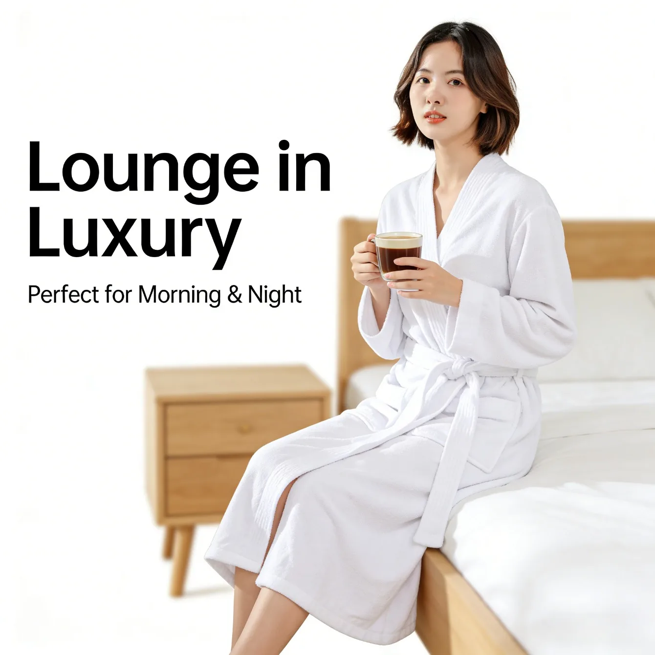 

Women's Robe Terry Cloth Soft and Skin - Friendly Absorbent and Quick - Drying Sauna Bathrobe Four - Season Universal Homewear