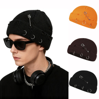 Winter Skullies Hat For Women Men Couple Y2K Beanies Hats Fashion Gothic Street Punk Knitted Bonnet Caps