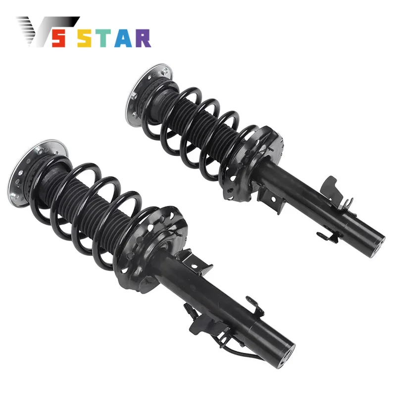 

LR051481 LR056266 LR070927 LR100499 2pcs Front Shock Absorber Struts with Electric Black For 2012-2018 Range Rover Evoque
