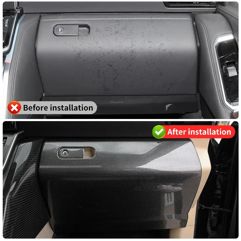 For Toyota Land Cruiser 300 LC300 2024 J300 GXR 2021-2025 Co-Pilot Glove Box Protective Cover,ABS Interior Upgrade Accessories