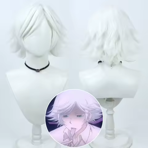 Anime Kamisama Kiss Mizuki Cosplay Wig Hajimemashita Love Mizuki Short Silver White Heat Resistant Hair Halloween Wigs + Wig Cap