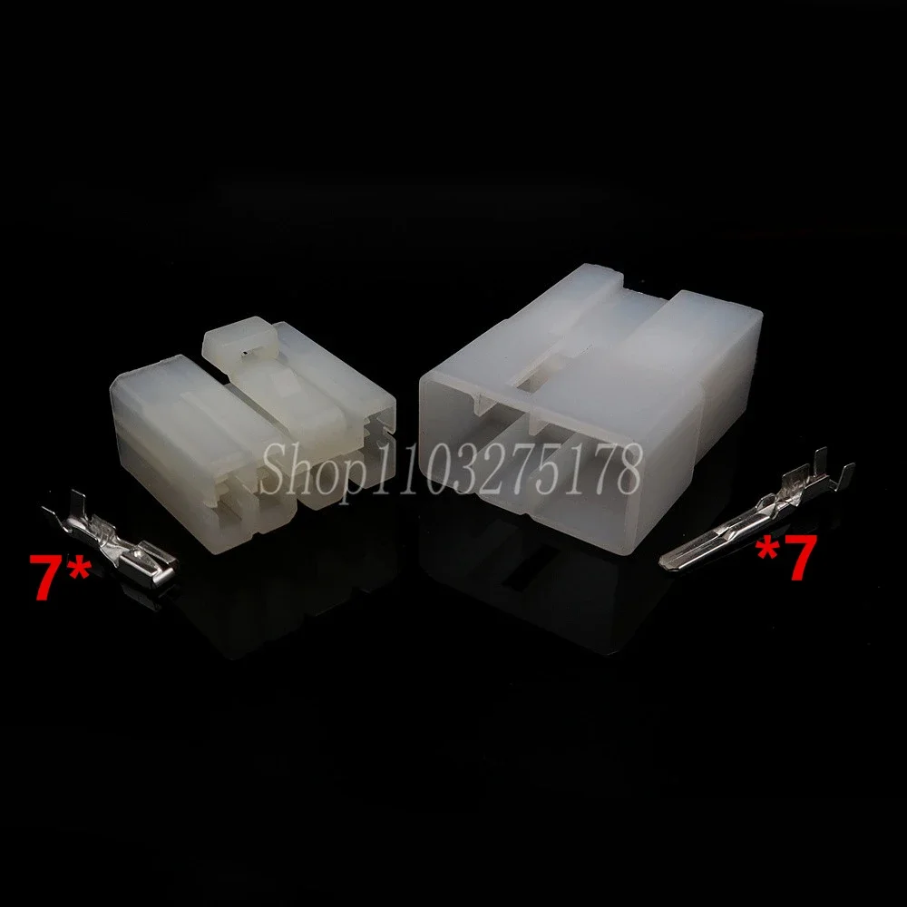 1 Set 7 Pin Motorcycle Auto Wiring Harness Socket Automotive Connector Male Female Docking Plug