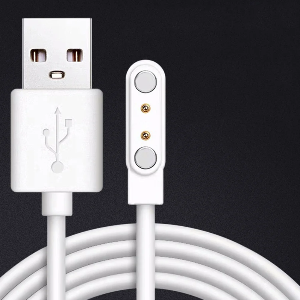 

2Pcs 2Pin Magnetic Charging Line for Smart Watch Universal USB Cable Fast Charging Stable Power Supply