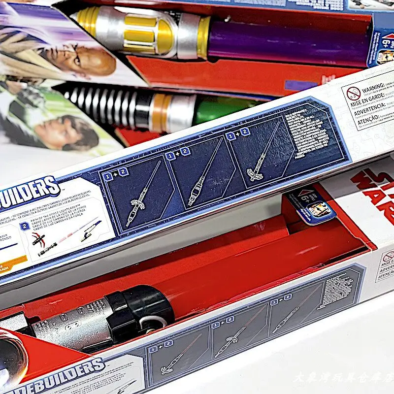 Star Wars Lightsaber Bladebuilders Retractable Toy Darth Vader Luke Skywalker Rey Mace Windu Cosplay Prop Kid Collectible Gifts view 2