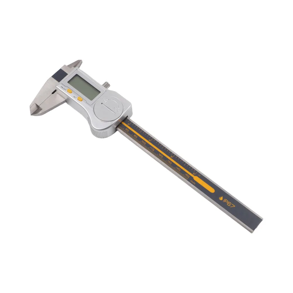IP67 Waterproof Digital Caliper 0.01mm Resolution Stainless Steel Electronic Vernier Gauge With LED Display For Industrial Measu