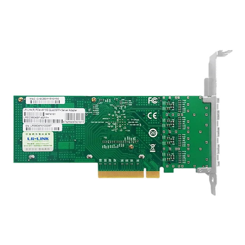 LREC9804BF-4SFP+ Kartu Jaringan Quad-port PCIe 10Gb NIC PCI Express x8 Adaptor Server 10 Gigabit Berbasis Intel XL710