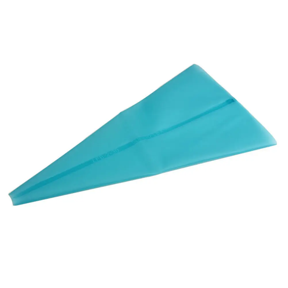 Eco Friendly Reusable Silicone Cake Pastry Bags S Blue Food Grade Material Compatible with Standard Tips Hanging Loops for Easy