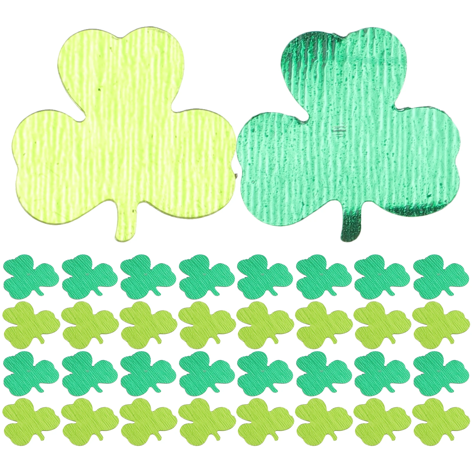 

3pcs 3 Bags Glitter Ornament Shamrock Diy Party Decor St Patricks Day Classroom Irish Event Lightweight Durable Crafts