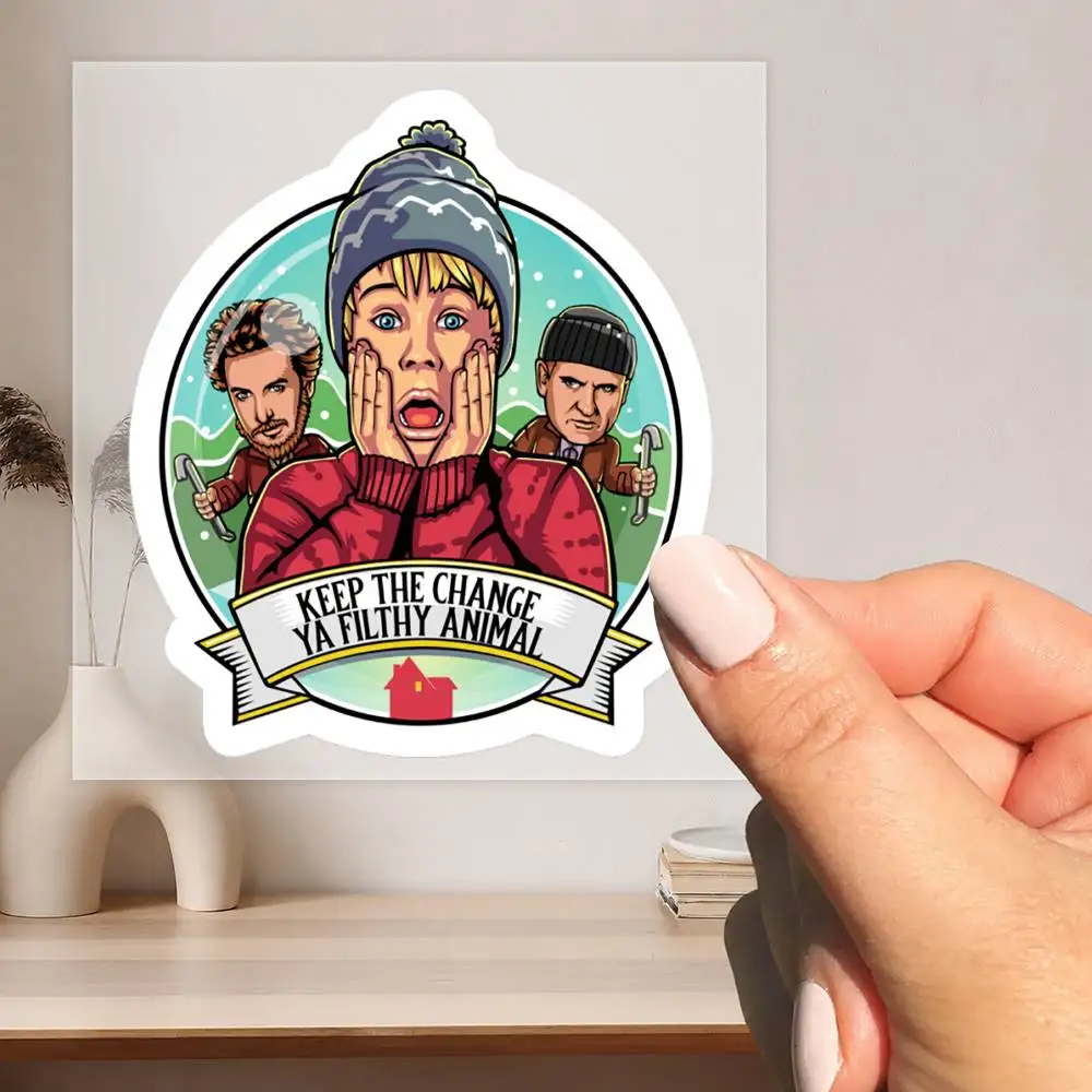 Home Alone Kevin McCallister Waterproof stickers for decorating car windows motorcycles and computers.