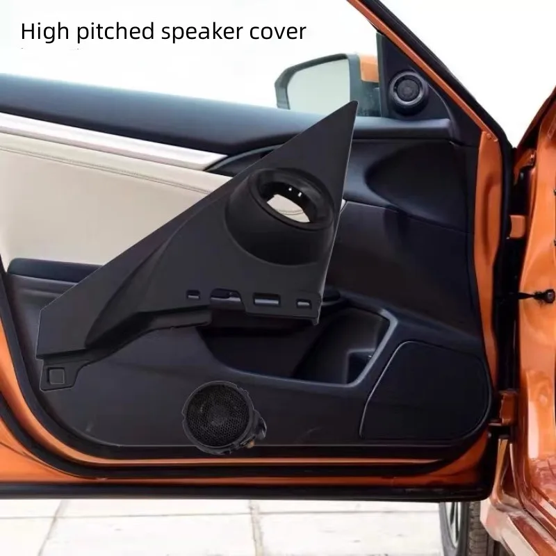 For Honda Civic 10th Generation 2016-2021 High pitched speaker cover car door Inner triangular cover plate