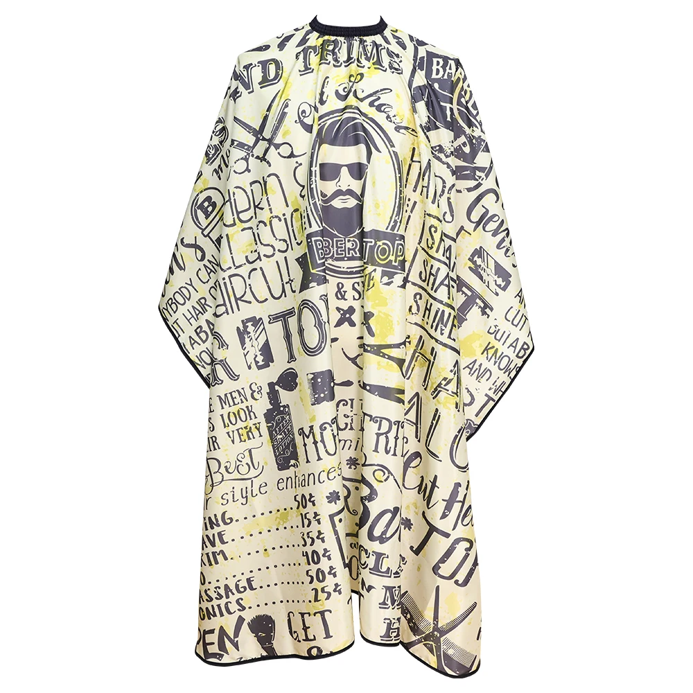 Barber Shop Hair Cutting Cloth Waterproof And Wear-Resistant Pattern Apron Hair Cutting Styling Tools Accessories