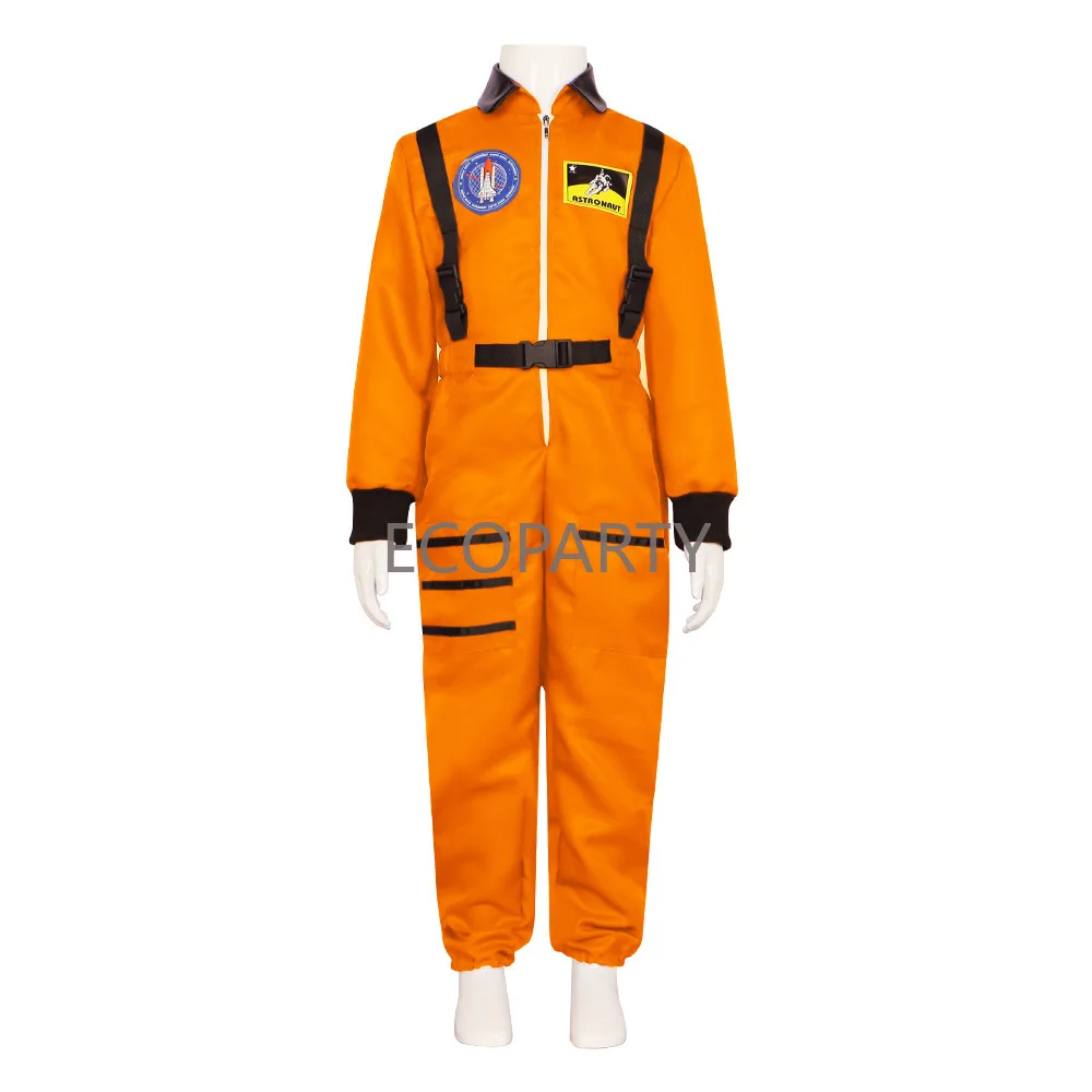 Carnevale ragazzi bambini bambini e adulti astronauta gioco di ruolo Costume pilota tuta intera abbigliamento Cosplay