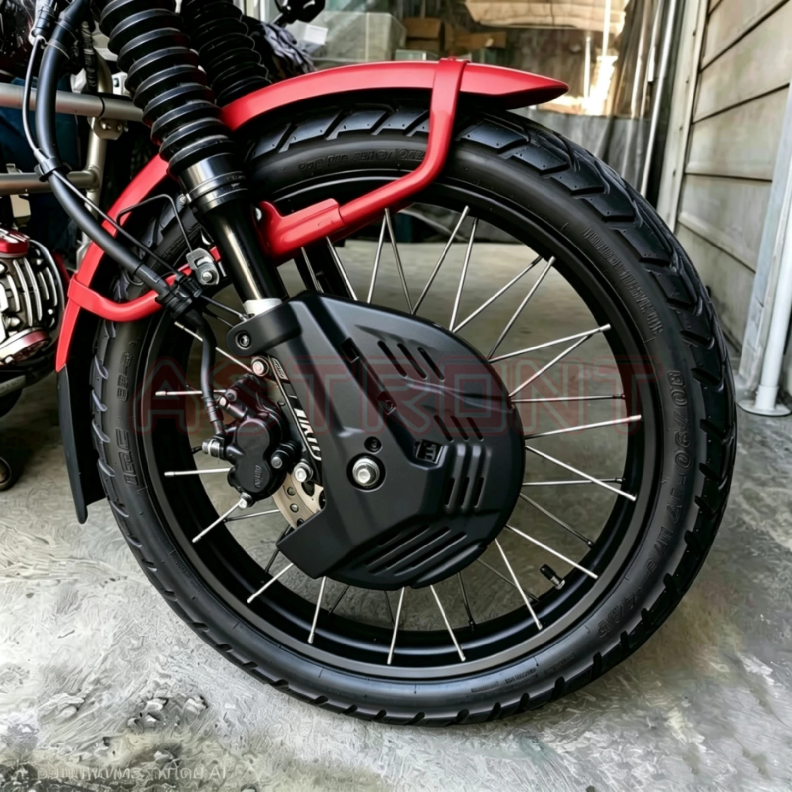 Front Brake Disc Guard Defensive Front Brake Disc Guard Cover Robust Compatible for Motorcyclists, Trail Riding