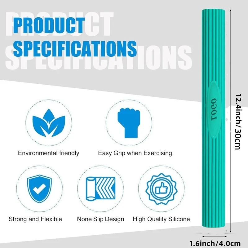 قضيب التدريب المرن من السيليكون - حل كامل لتكييف الذراع والمعصم والتعافي وتخفيف العضلات
