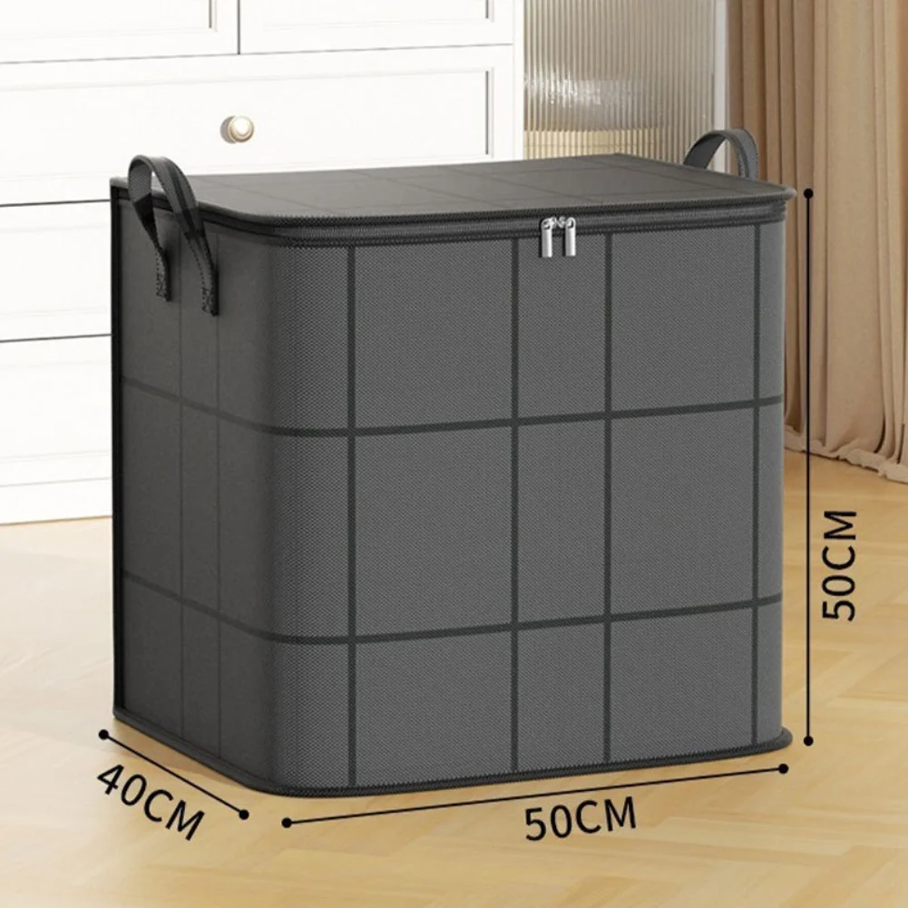 1 Stück 110/140/180L Große Kapazität Tragbare Faltbare Tasche Handgehaltener Kleiderschrank-Organizer mit Doppelreißverschluss und Polsterung – Detail 10