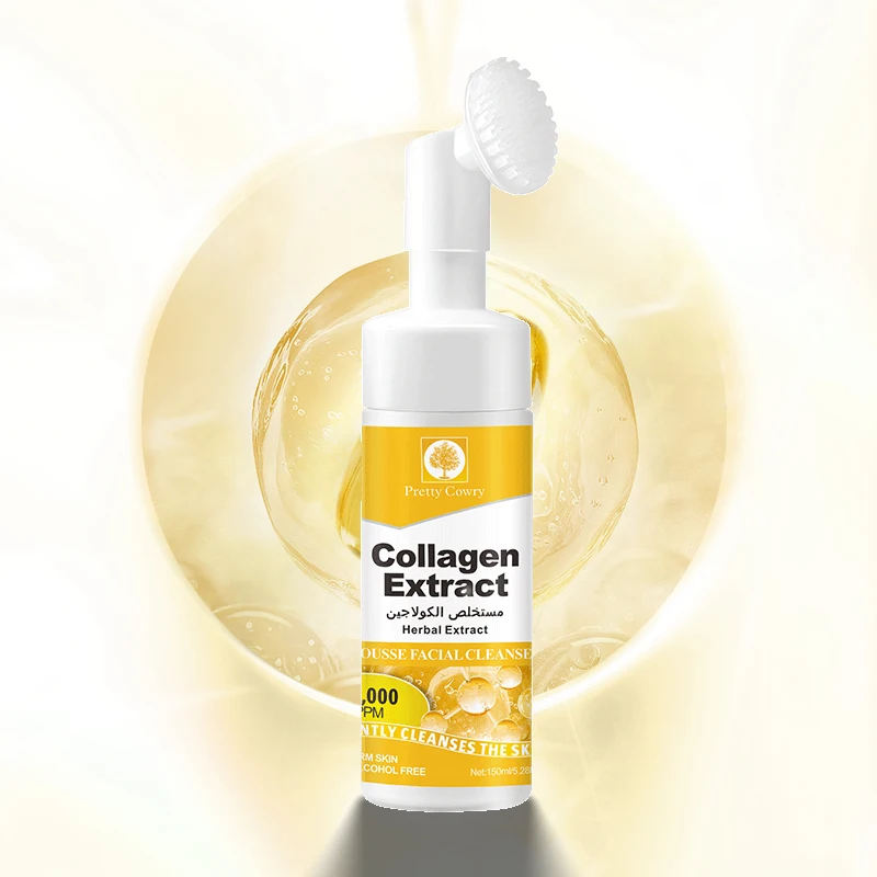 

Очищающее средство для лица с коллагеновым муссом | Насыщенная пена, глубокое очищение, нежное увлажнение, осветление, не подтяжка, для всех типов кожи