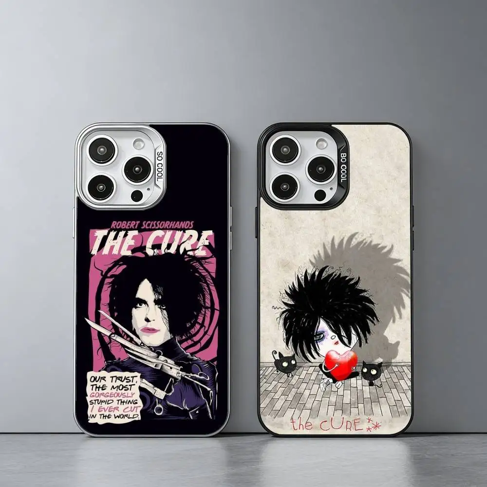 

The Robert C-CureS Smith Robert Smith Phone Case For iPhone 17,16,15,14,13,12,11 Plus,Pro Max,XS,Colored silver phone case