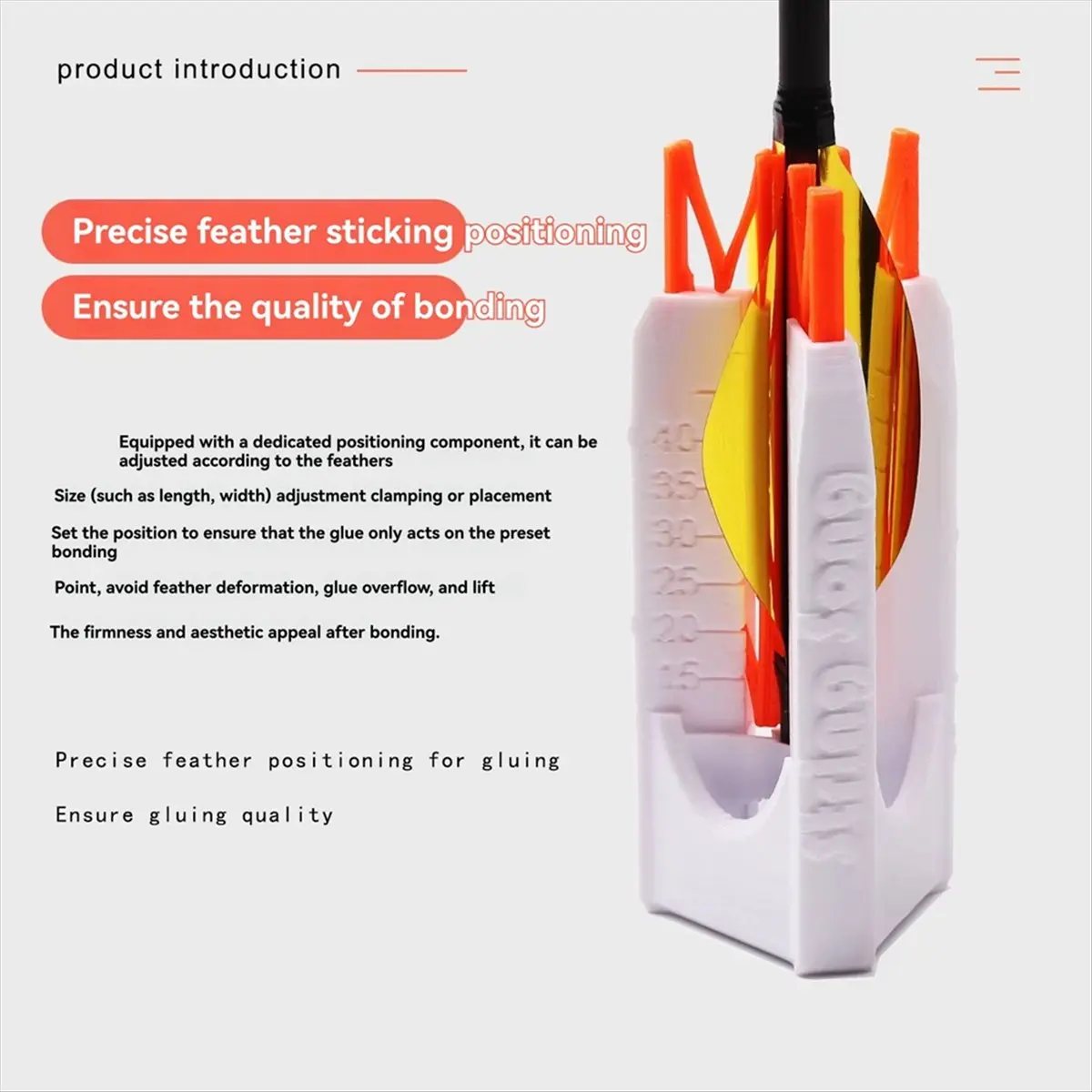 3D Printing Archery Spiral Fletching Jig Vanes DIY Tools Outdoor Accessories