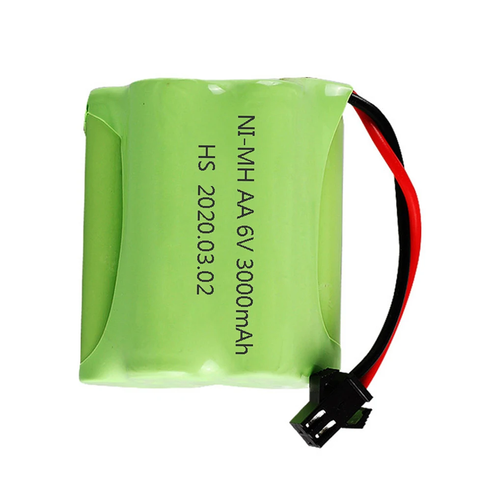 Ni-mh-bateria para brinquedos, 6 v, 3000mah, sm, brinquedo, carrinhos, robôs, barcos, armas, 5 * aa, 6 v, pacote de baterias, acessórios