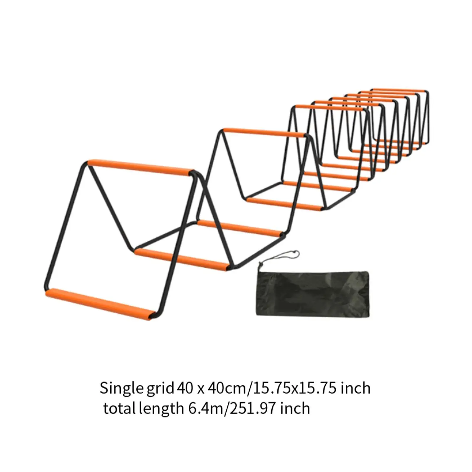 Футбольная лестница для ловкости, регулируемая с сумкой для хранения, тренировочная лестница для ловкости