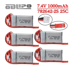 7.4v 1000mah Lipo Battery For Mjxrc X600 Upgrade 2s 1000mah 25c Lipo Battery For Remote Control Toys Parts 7.4V Battery With JST