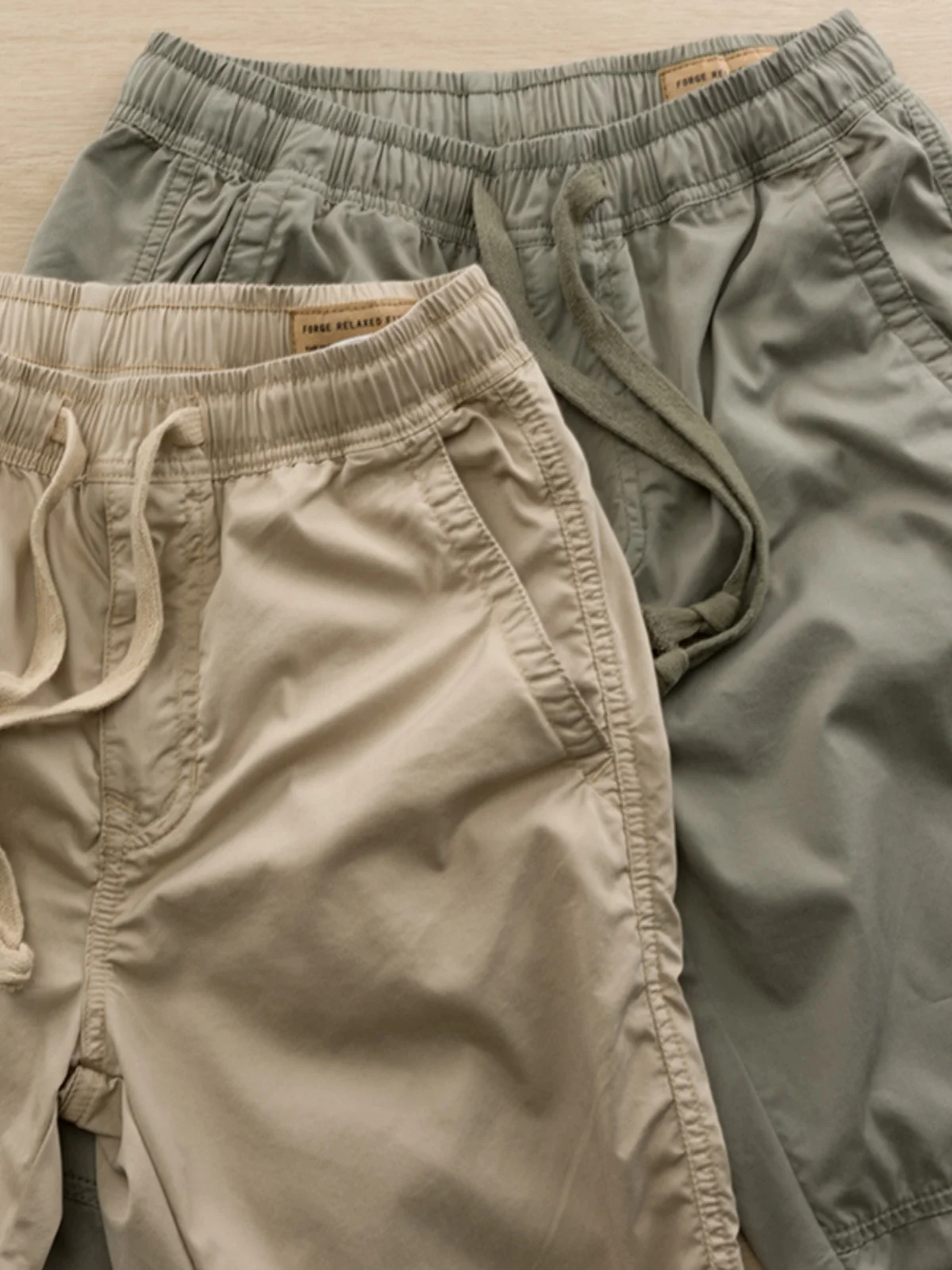 

Быстросохнущие тонкие хлопковые брюки из ледяного шелка для мужчин, легкие, свободного кроя, длинные, молодежный активный стиль, для лета и осени