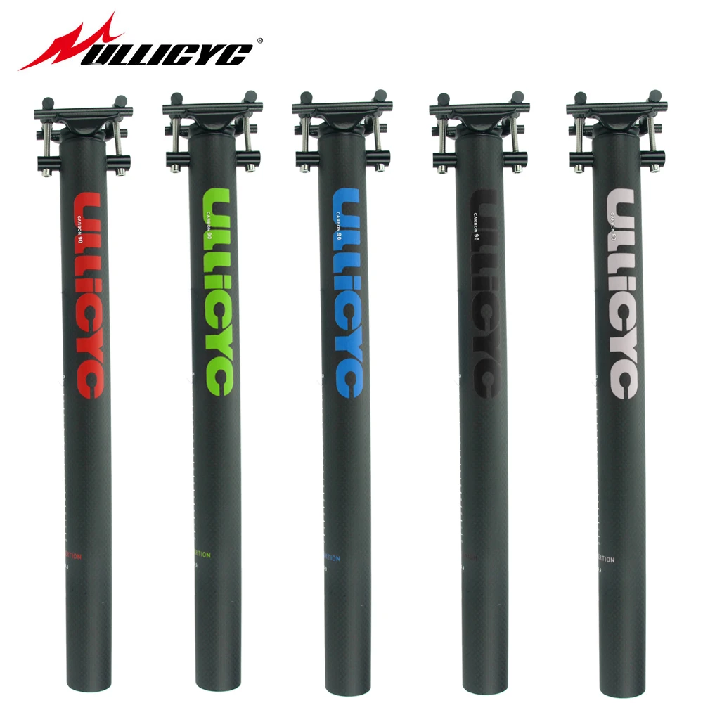 

Ullicyc 3K Full Carbon Fiber Seat Post Colorful Sticker Bicycle Full Carbon Seatpost 27.2/30.8/31.6/33.9/34.9mm 190g SZG40