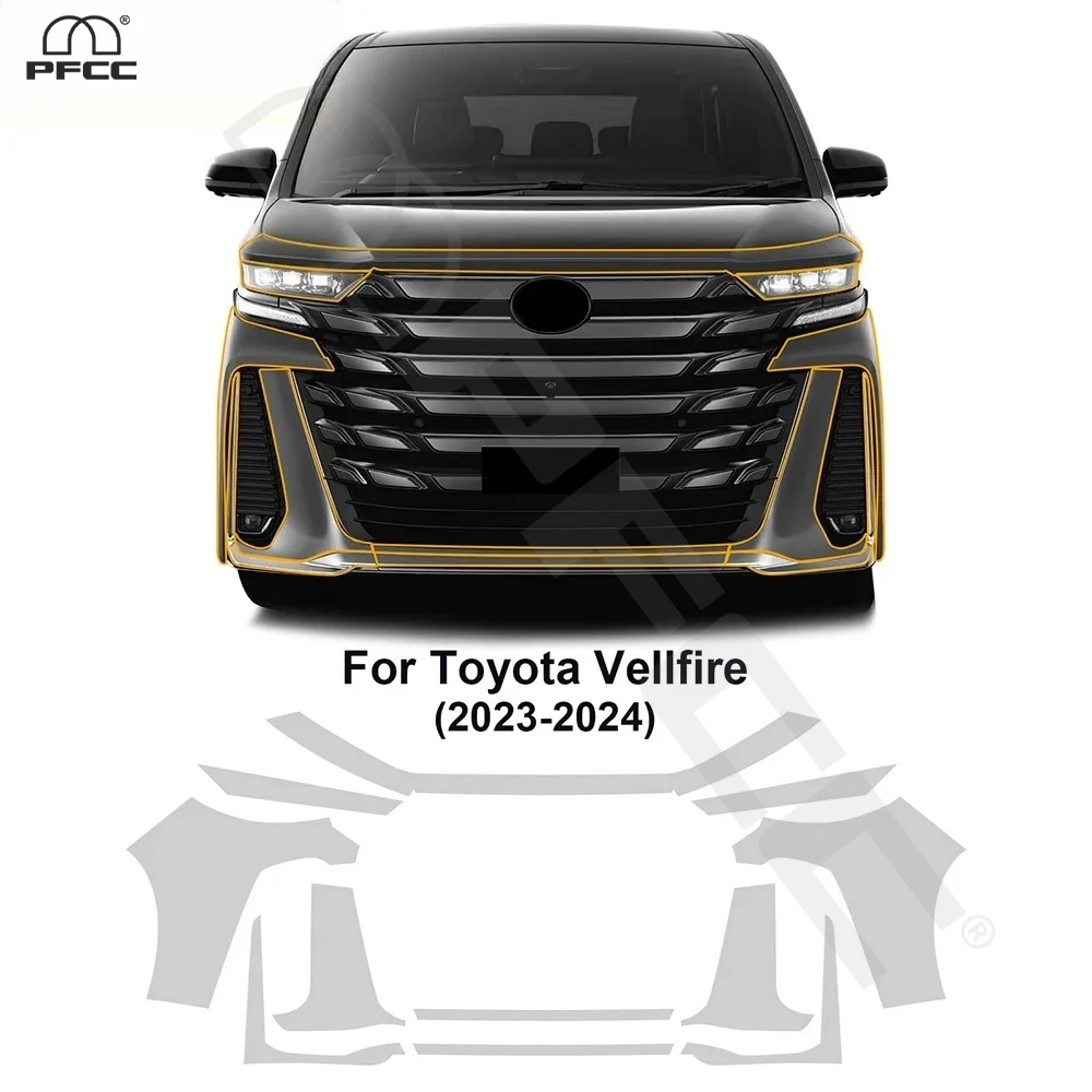 

For Toyota Vellfire 40 Series 2023 2024 2025 TPU Paint Protection Film Pre-cut PPF Car Body Anti-scratch Clear Bra Resistant Kit