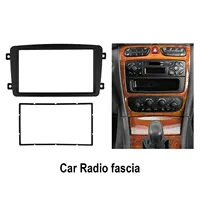 High Quality Car Radio Fascia For Mercedes W203 W209 Stereo Dash Frame 2 Din Car Radio Fascia Automotive Interio Replaceable Acc