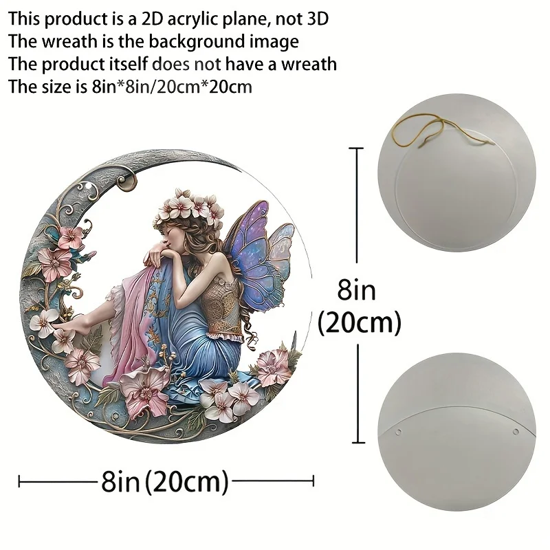 Fascinating fairy acrylic decorative sign, indoor and outdoor art decorative panel 8 