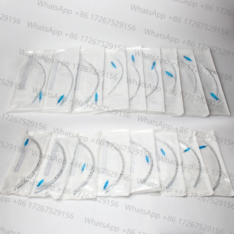 10PCS Endotracheal Tube with Cuff ID 2.0-10mm Sterilized ET Tracheal Tube for Veterinary Medical Consumables