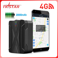 4G GPS Car Tracker with 20000mAh Battery 240 Days Standby Waterproof IP65 Vehicle Locator with Magnet Drop Shock Alarm