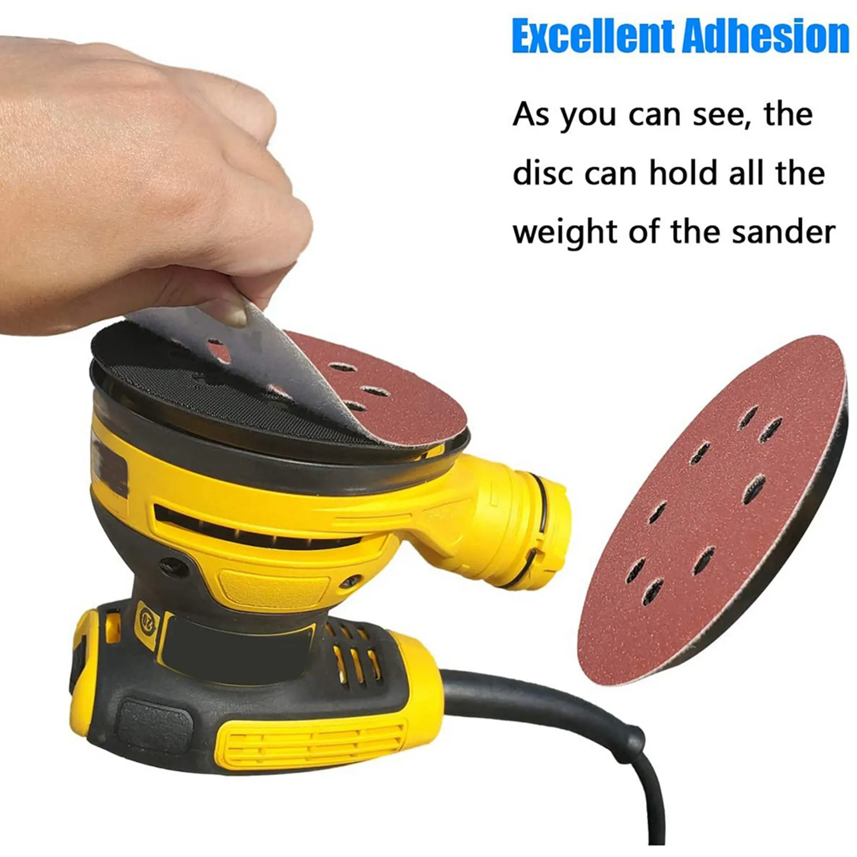 

400 PCS 5 Inch 8 Holes Hook And Loop Sanding Disc Sandpaper, 20 Pcs Each Of 600 800 1000 1500 2000 Grits Sand Paper-B61B