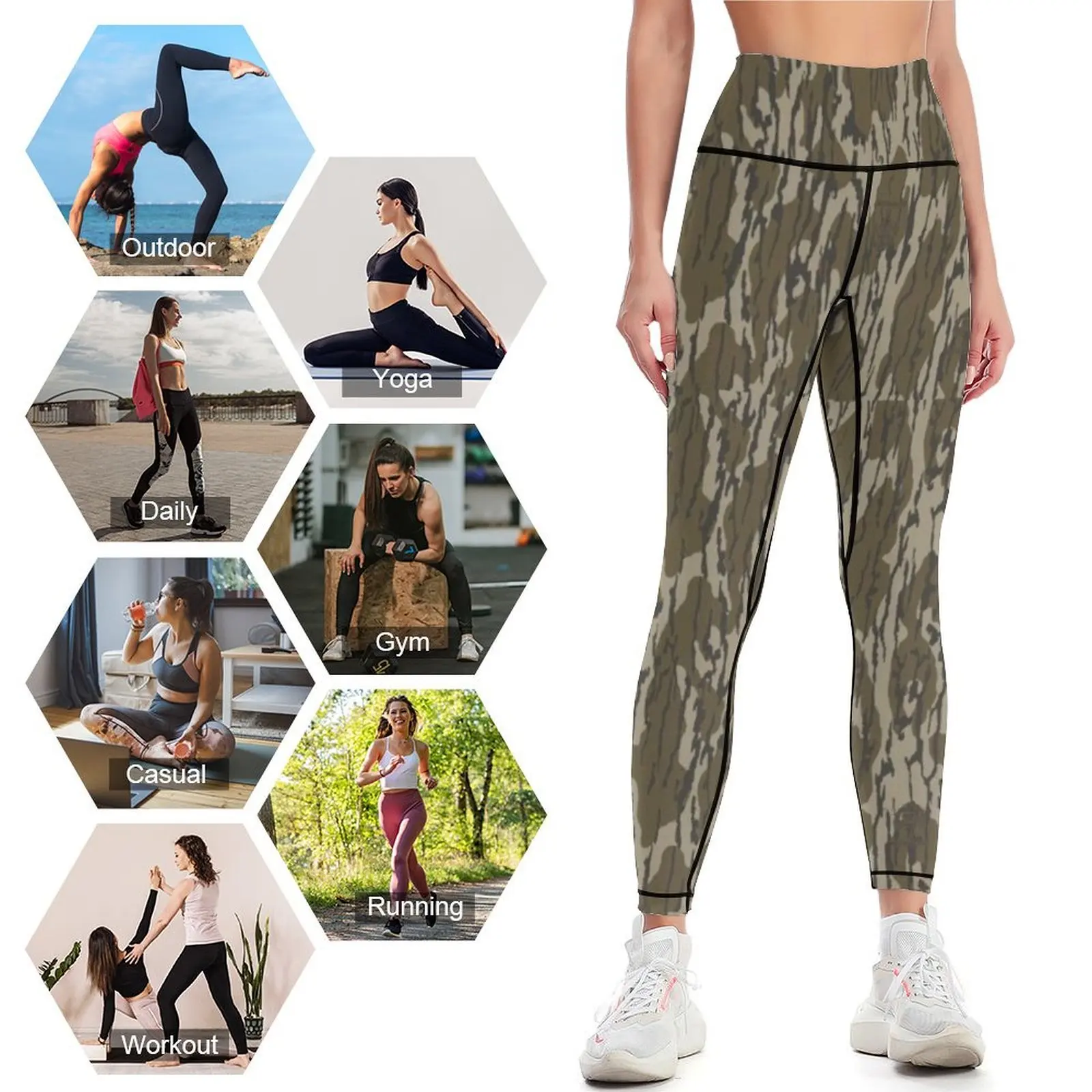 Everything Bottomlands Camo Leggings Women\'s sports legings for fitness sports woman gym Womens Leggings