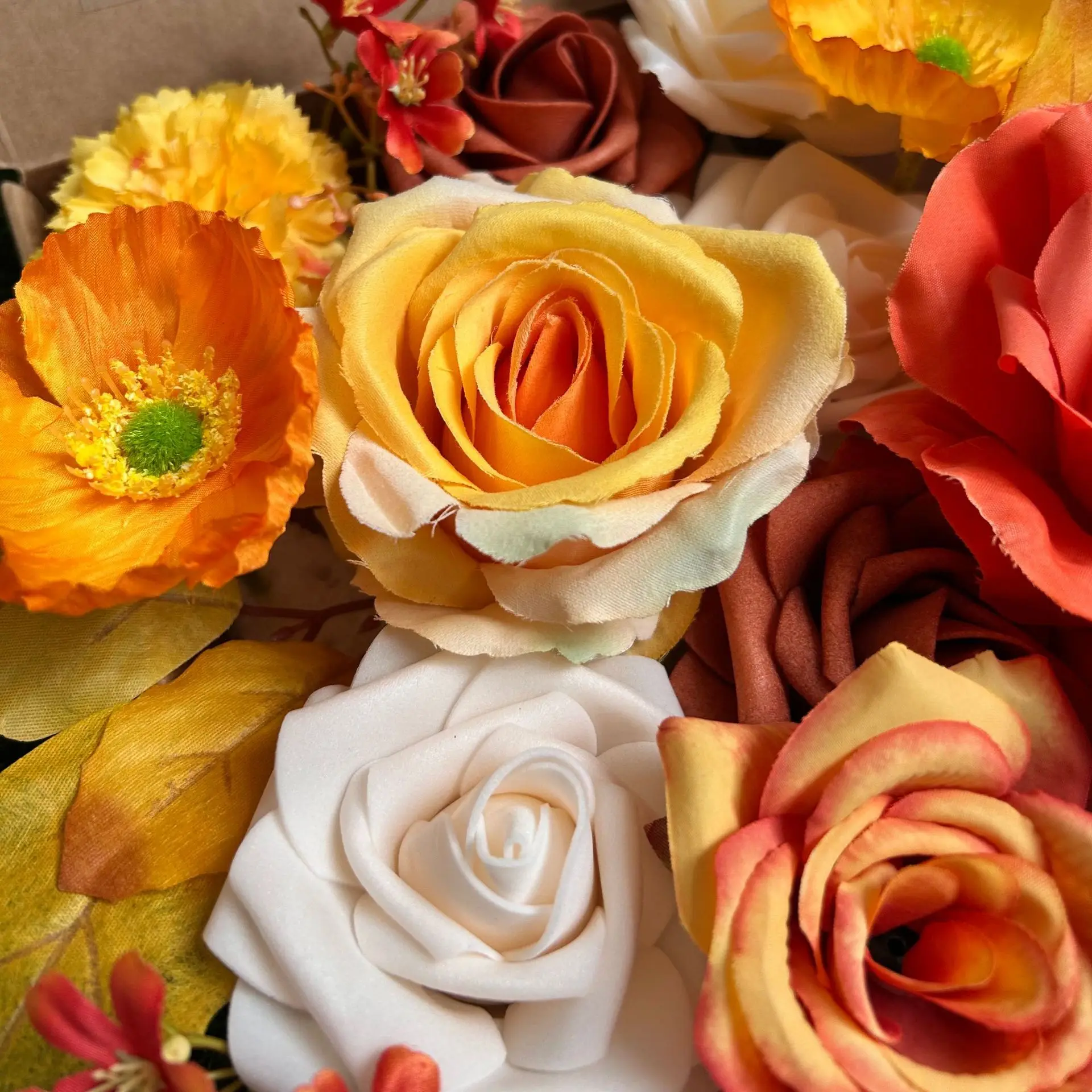 الخريف الشتاء الزهور الاصطناعية لتقوم بها بنفسك هدية صندوق يده باقة الزفاف الديكور عبر الحدود منتج جديد ترتيب زهور وهمية #3