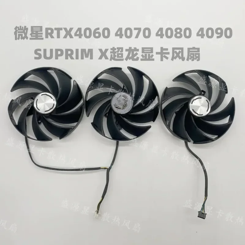 Cooling Fan for MSI RTX 4060 4070 4080 4090 16G SUPRIM X Super Dragon Graphics Card