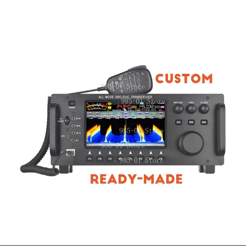 0.5-750MHz All Mode SDR , 100W Professional DDC DUC Walkie Talkie with Full 3D Waterfall Spectrum Display