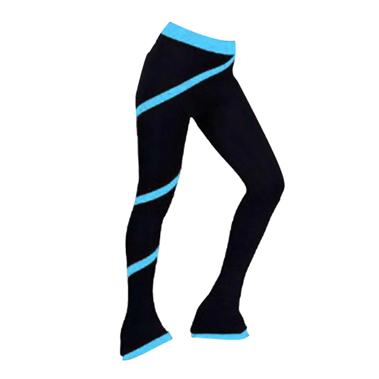 Ice Skates Practice Pants for Adult Child Fleece Inner Warm Quick Dry High Waist Tuck Under Boot Tights