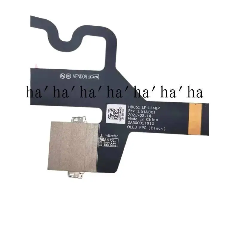 كابل أسود لأجهزة الكمبيوتر المحمولة OLED FPC لأجهزة XPS 15 9530 2023)LF-L668P HDO51 DA3000T910 (=)