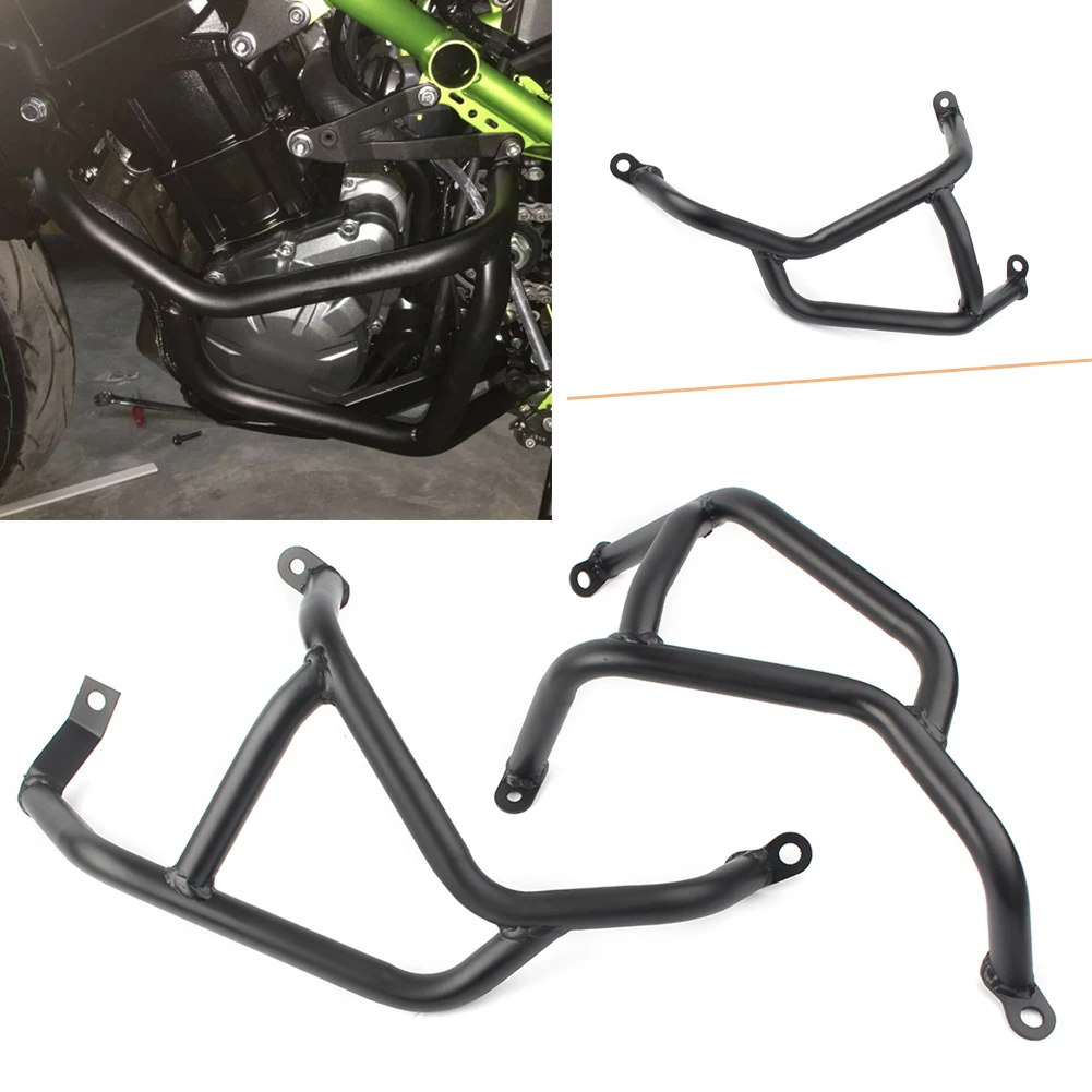 

Z900 2019 Motorcycle Engine Crash Bar Guard Protector Bumper For Kawasaki Z 900 2017 2018 19 Left Right Black Steel Frame 2pcs