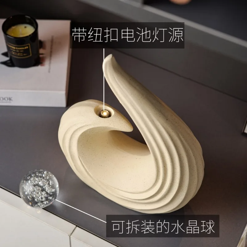 1Pc Feng Sheng Shui Qi Decoration Wine Cabinet Decoration Light  Living Room Tv Cabinet High-End Craft Home Display Cabinet