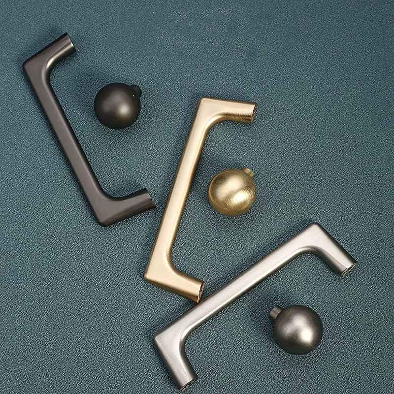 Zinc Alloy Cabinet Handles Wardrobe Pull Bars Drawer Dresser Knobs Furniture Chest Bar Handle Door Hardware