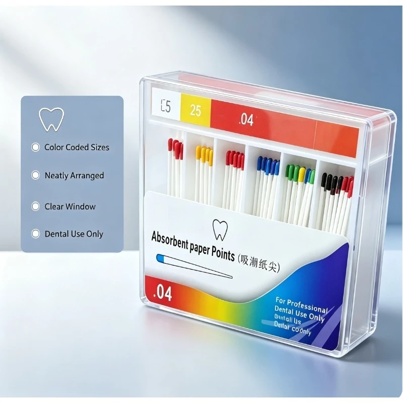 Dentistry Materials MoistureAbsorbing Paper Points Root Canal Cleaning Dental Absorbent Paper Tapered Filling Assorted Pack