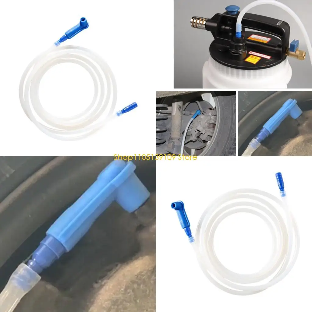

Silicone Brake Bleeder Hose With Quick Connection Oil Pumping Hose Transfer For Auto Repair