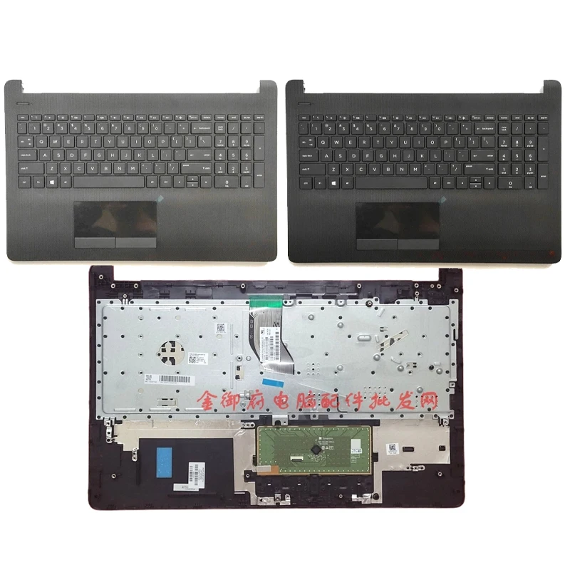 New For 15-BS 15-BW 15-BX 15-BU 255 250 G6 TPN-C129 Laptop Upper Palmrest Keyboard Cover 925008-001 929906-001 Black Gray