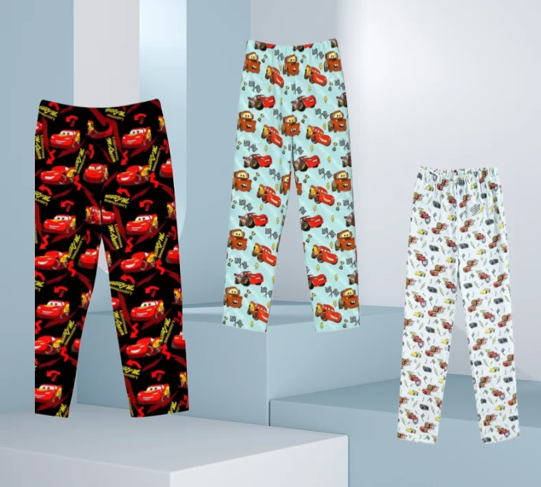 

Футболка Cars Lightning McQueen Sally, летняя хлопковая футболка с пижамными штанами, семейные пижамные штаны для мужчин и женщин