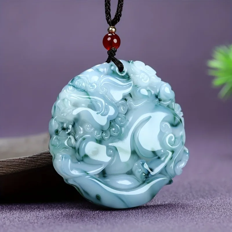 

Изысканный кулон в этническом ретро-стиле, универсальный нефритовый кулон для мужчин и женщин