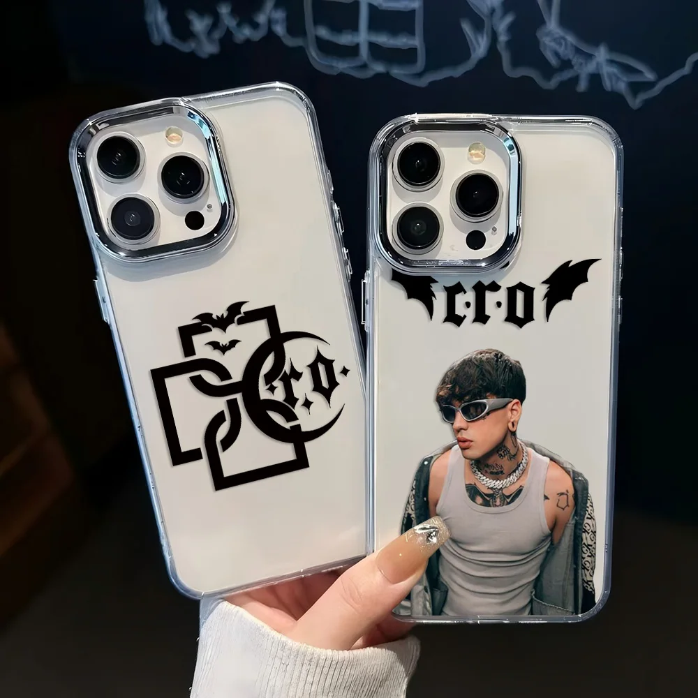Funda de teléfono Singer b-barderos CRO DUKI para iPhone 17 16e 16 15 14 13 12 11 mini Pro Max X XR XSMAX 8 7 Air Plus transparente
