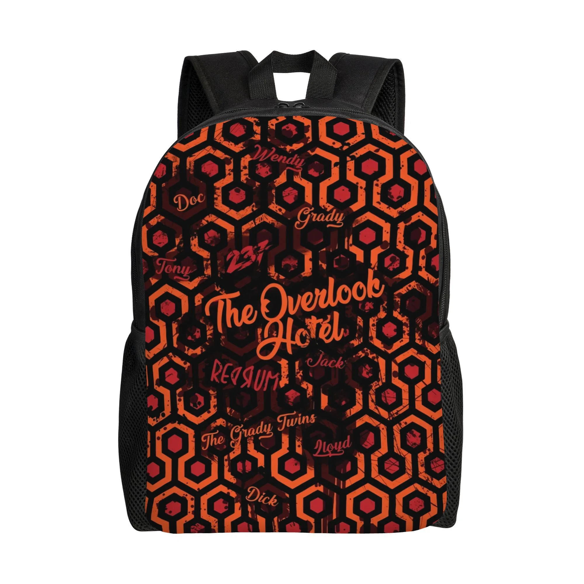 

Retro horror-themed backpack inspired by Mystic Hotel rugs - stylish single-layer design, perfect for school and excursions,