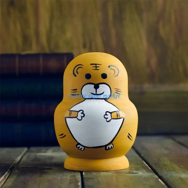 090B Boneka Bersarang Rusia 10 Lapis Kerajinan Tangan Anak-anak Mainan Susun Boneka Koleksi